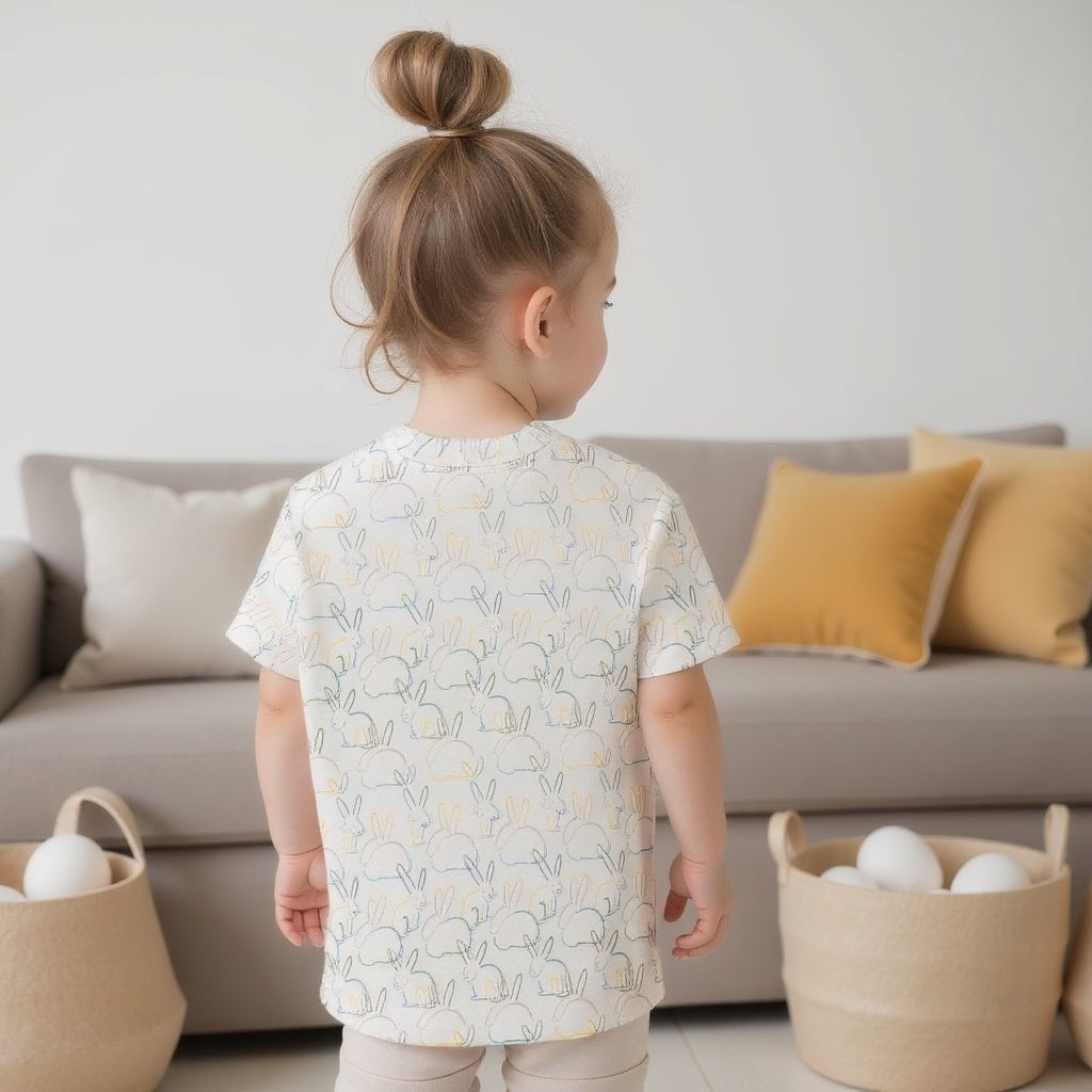 Boxy Toddler Tee | bunnies - Aaria Tees Aaria Tees