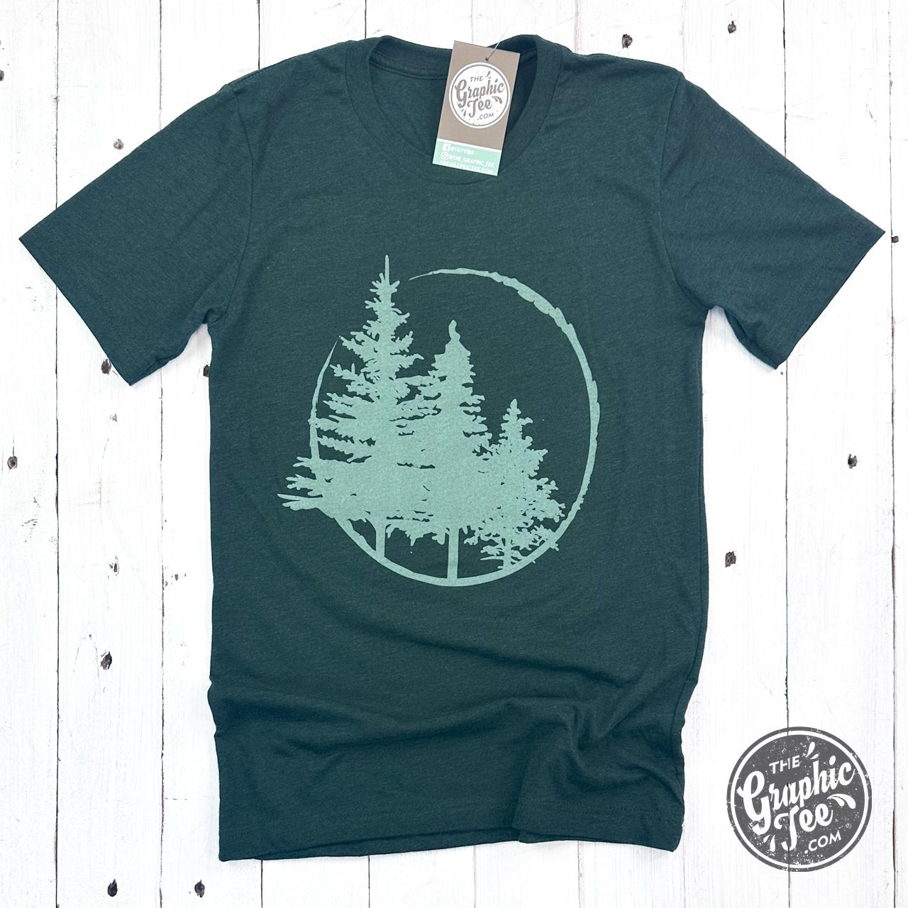 Evergreens Heather Emerald Short Sleeve Tee - Aaria Tees Aaria Tees