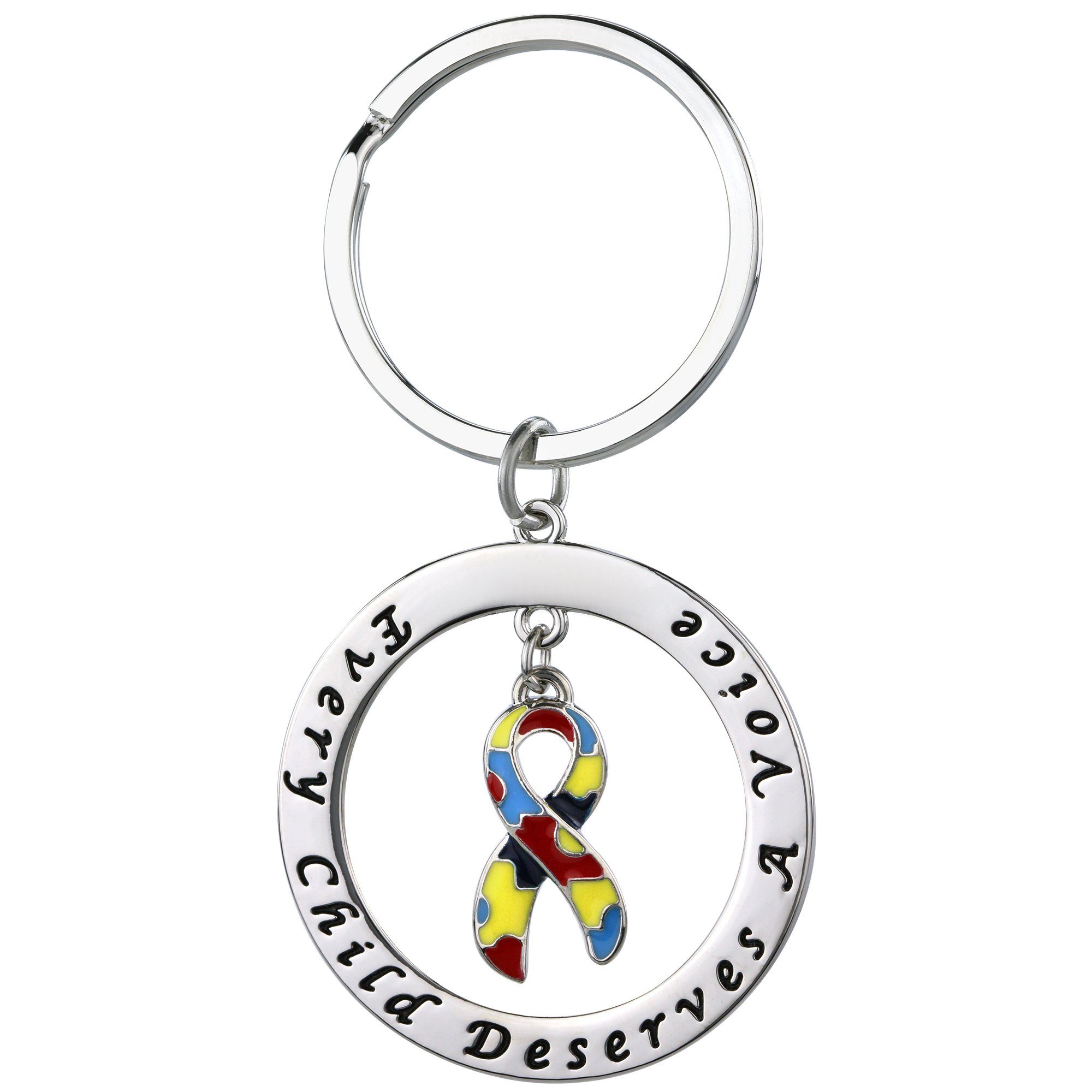 Every Child Deserves A Voice Autism Keychain - Aaria Tees Aaria Tees
