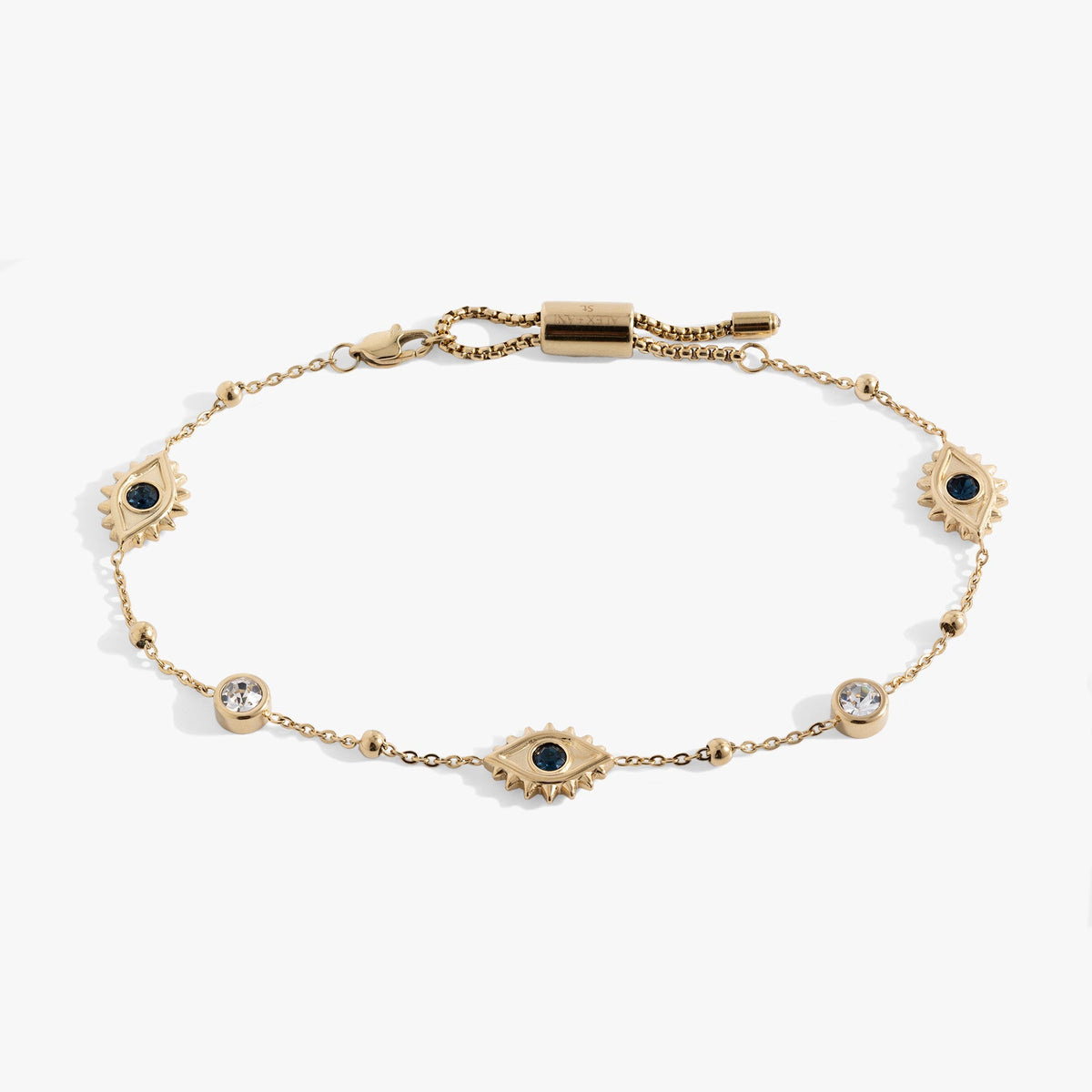 Evil Eye Crystal Anklet - Aaria Tees