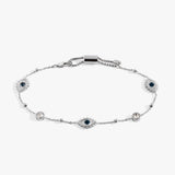 Evil Eye Crystal Anklet - Aaria Tees Aaria Tees