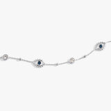 Evil Eye Crystal Anklet - Aaria Tees Aaria Tees
