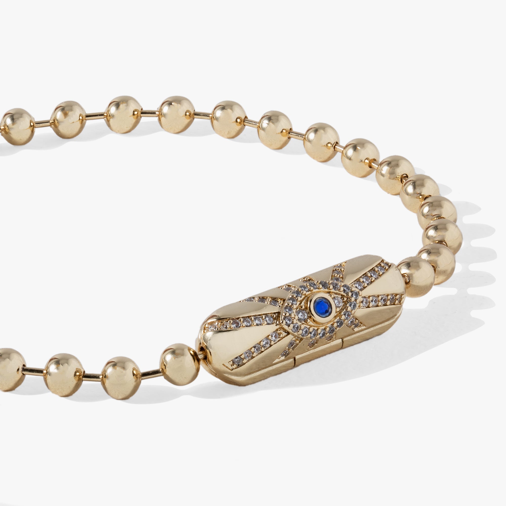 Evil Eye Barrel Closure Bracelet - Aaria Tees Aaria Tees