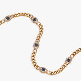 Evil Eye Curb Chain Inline Bracelet - Aaria Tees Aaria Tees