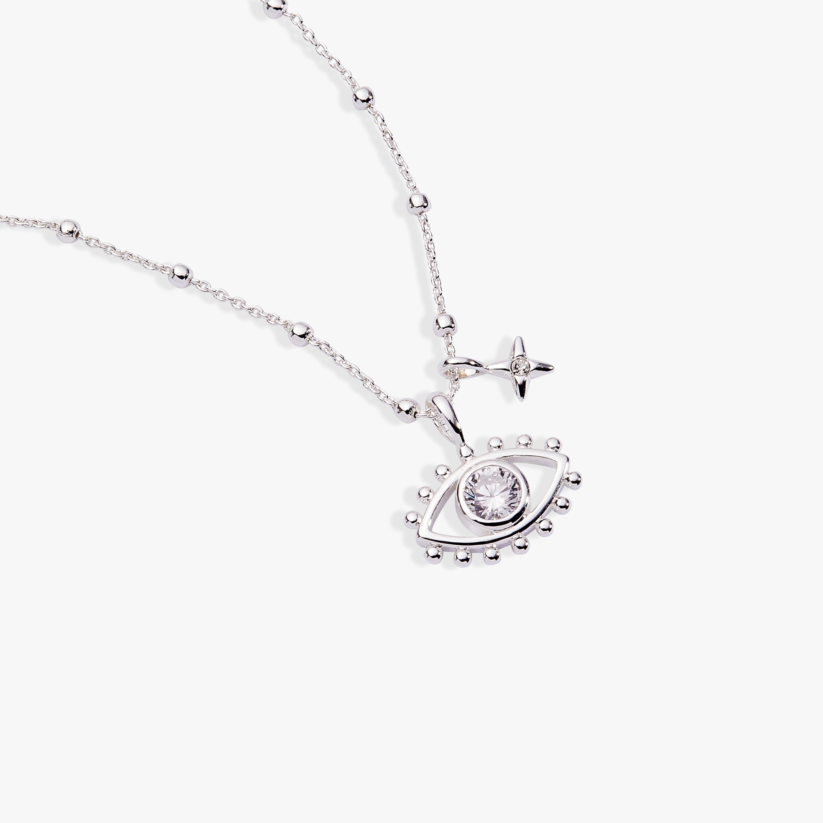 Evil Eye Duo Charm Necklace - Aaria Tees Aaria Tees