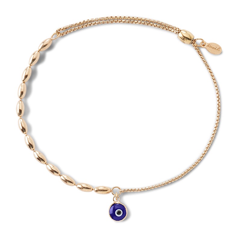 Evil Eye Pull Chain Bracelet - Aaria Tees Aaria Tees