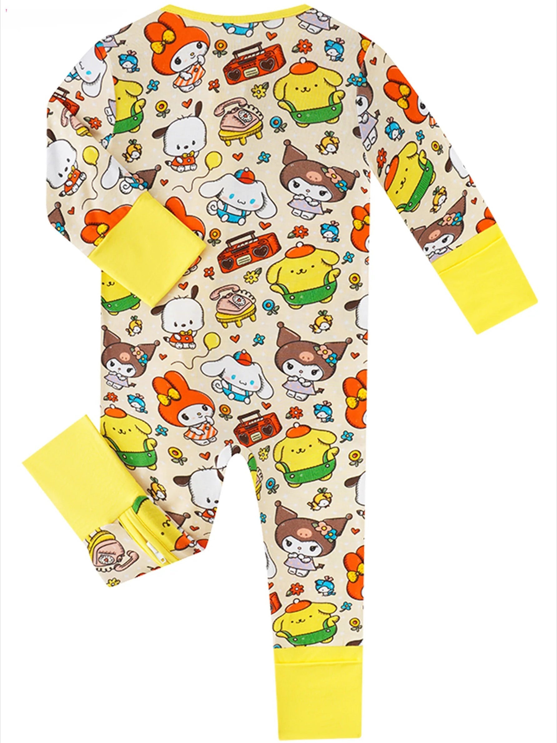 PoshTOT Sanrio Cinnamoroll Bamboo Baby Convertible Zippy Romper - Aaria Tees Aaria Tees
