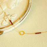 Garnet Solara Necklace Aaria Tees