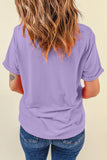 White Sequin mardi gras Graphic T Shirt - Aaria Tees Aaria Tees