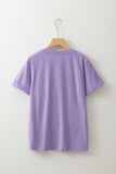 Wisteria Craw Fish Season Graphic Short Sleeve Top Aaria Tees