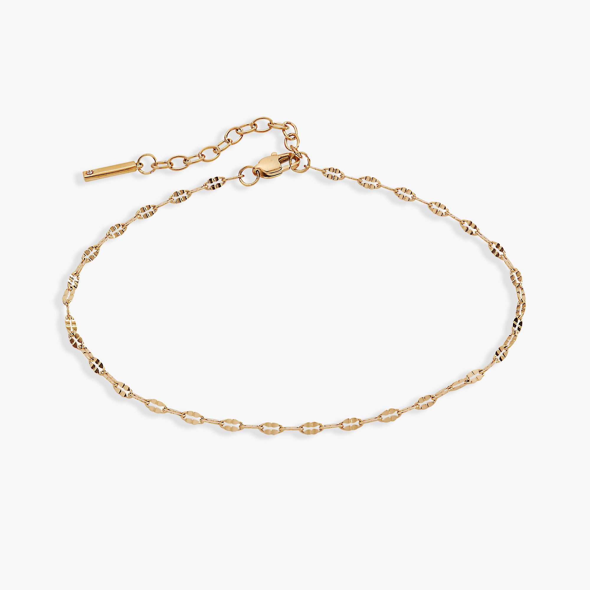 Multi Faceted Chain Anklet - Aaria Tees Aaria Tees