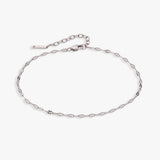 Multi Faceted Chain Anklet - Aaria Tees Aaria Tees