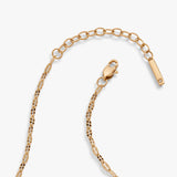 Multi Faceted Chain Anklet - Aaria Tees Aaria Tees