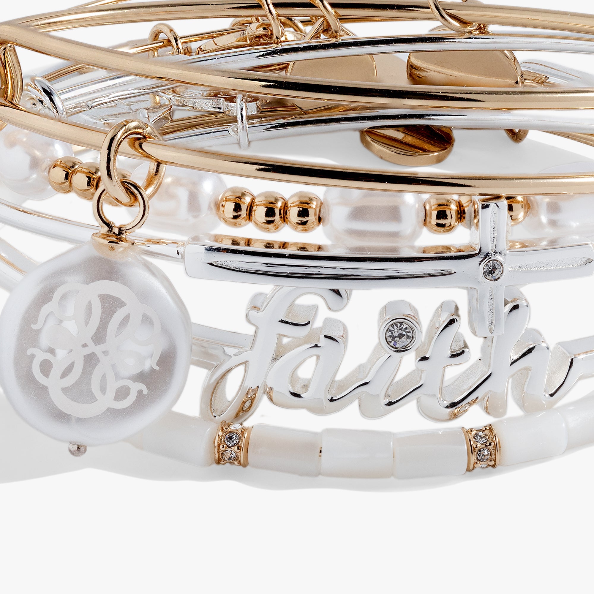 Faith Bracelets Set of 5 - Aaria Tees Aaria Tees