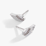 Faith Wing Stud Earrings - Aaria Tees Aaria Tees