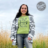 Fall for Jesus, He Never Leaves Short Sleeve Tee - Aaria Tees Aaria Tees