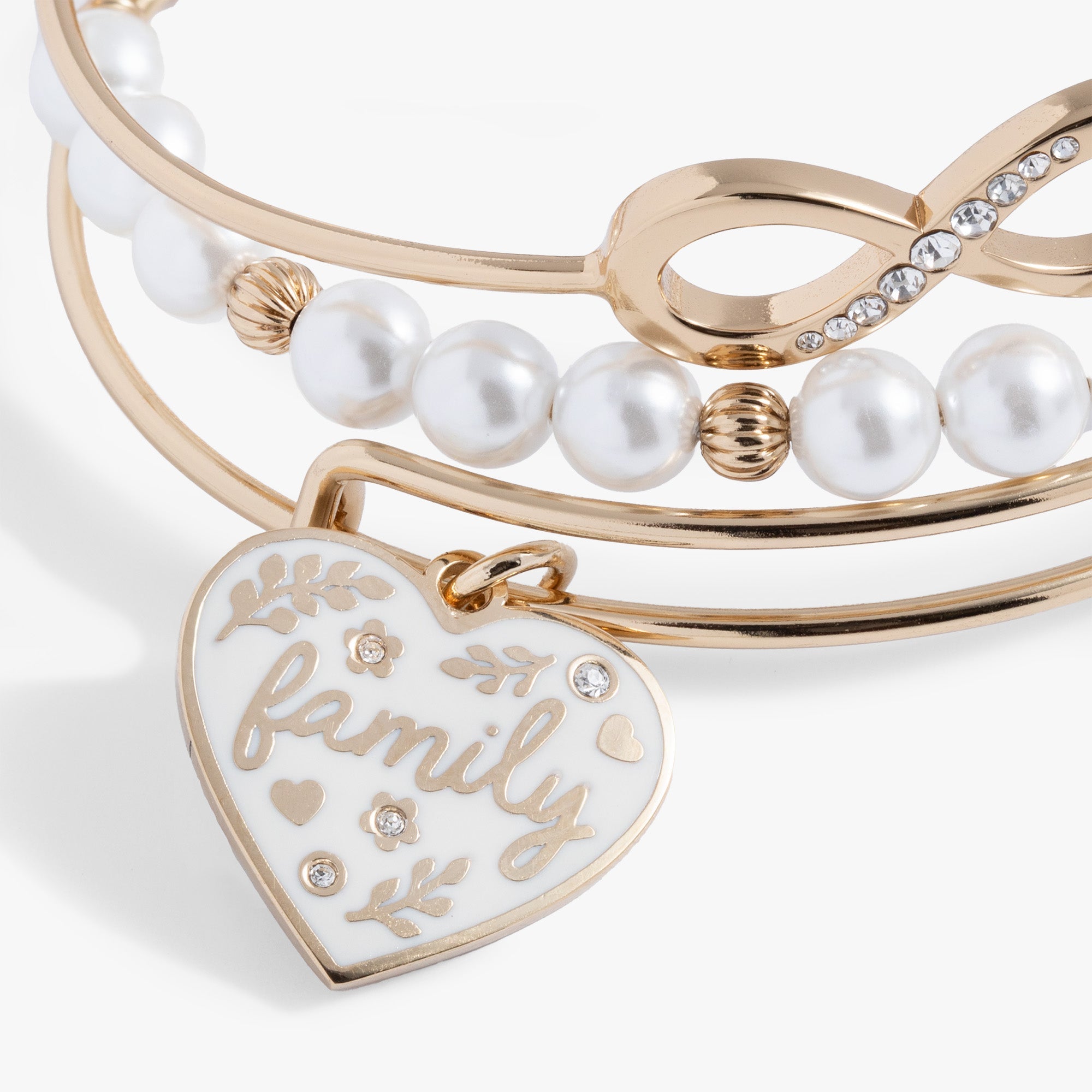 Family Bangle Set of 3 - Aaria Tees Aaria Tees