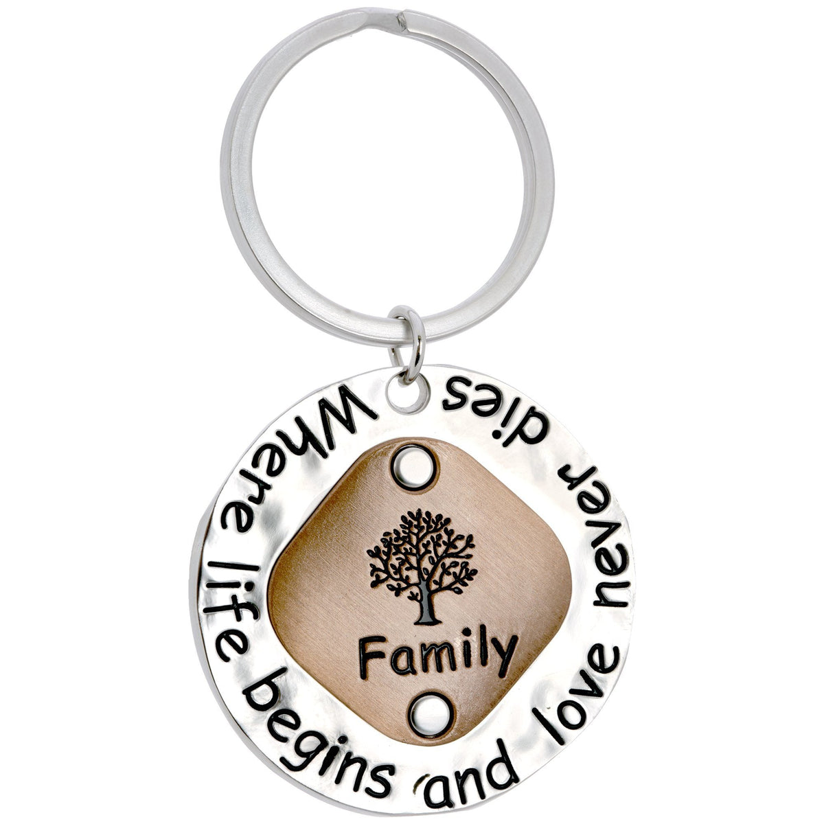 Family Tree Keychain - Aaria Tees