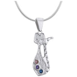 Fancy Cat Sterling Necklace - Aaria Tees Aaria Tees