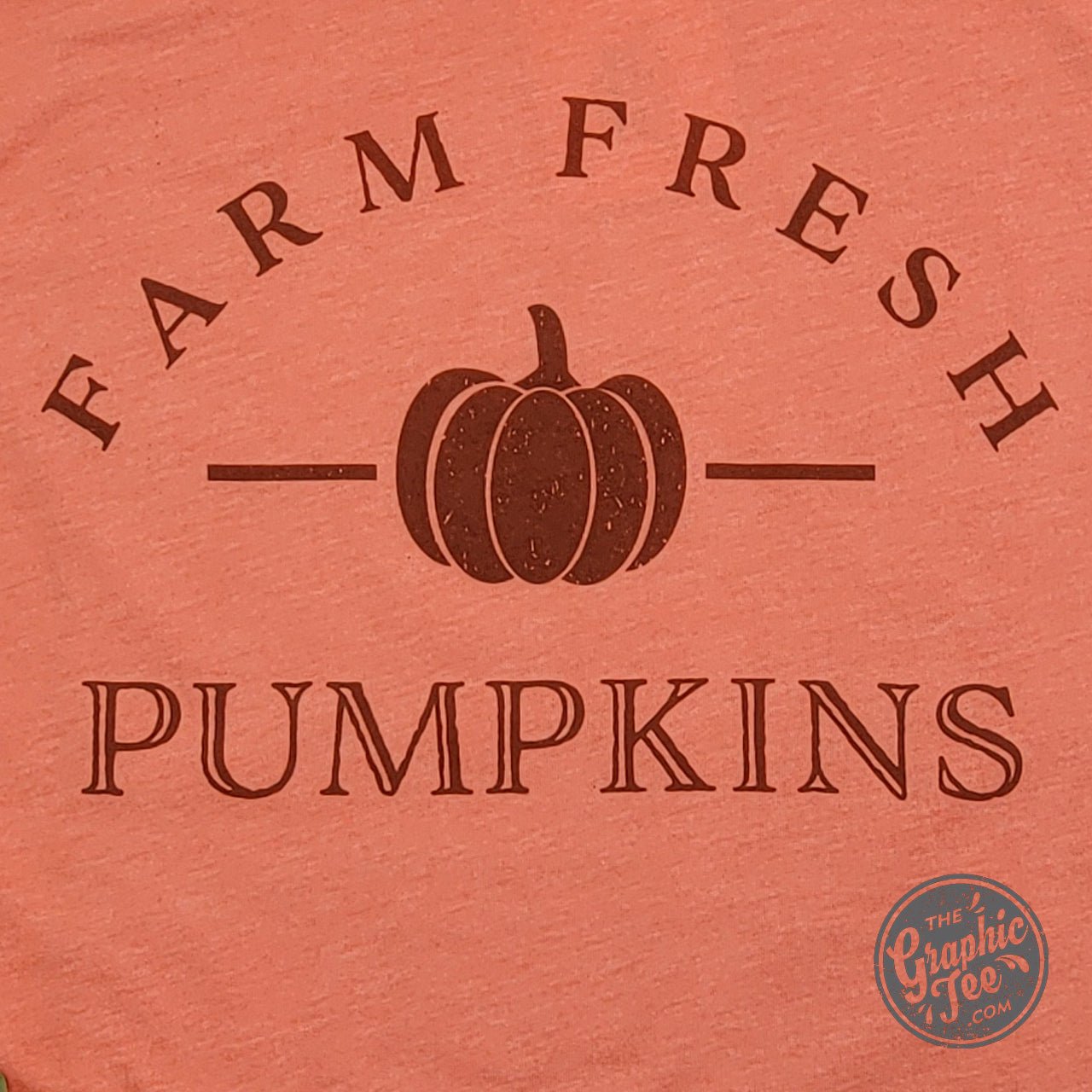 Farm Fresh Pumpkins Heather Orange Short Sleeve Tee - Aaria Tees Aaria Tees