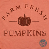 Farm Fresh Pumpkins Heather Orange Short Sleeve Tee - Aaria Tees Aaria Tees