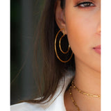 Faye Cutout Hoops Aaria Tees