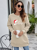 BELIEVE Graphic Tunic Sweatshirt Aaria Tees