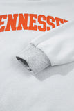 Light Grey TN TENNESSEE Double Printed Reversible Mock Neck Sweatshirt - Aaria Tees Aaria Tees