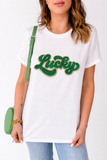 Sloane Patched Graphic T Shirt - Aaria Tees Aaria Tees