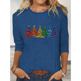 Women’s Christmas Shirt | Cute Christmas Tree Graphic Tee Aaria Tees