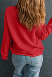 Red Love Printed Crewneck Valentines Pullover Sweatshirt - Aaria Tees Aaria Tees