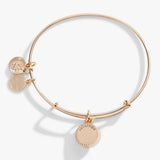 February Birthstone Charm Bangle, Amethyst - Aaria Tees Aaria Tees