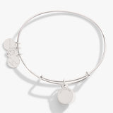 February Birthstone Charm Bangle, Amethyst - Aaria Tees Aaria Tees