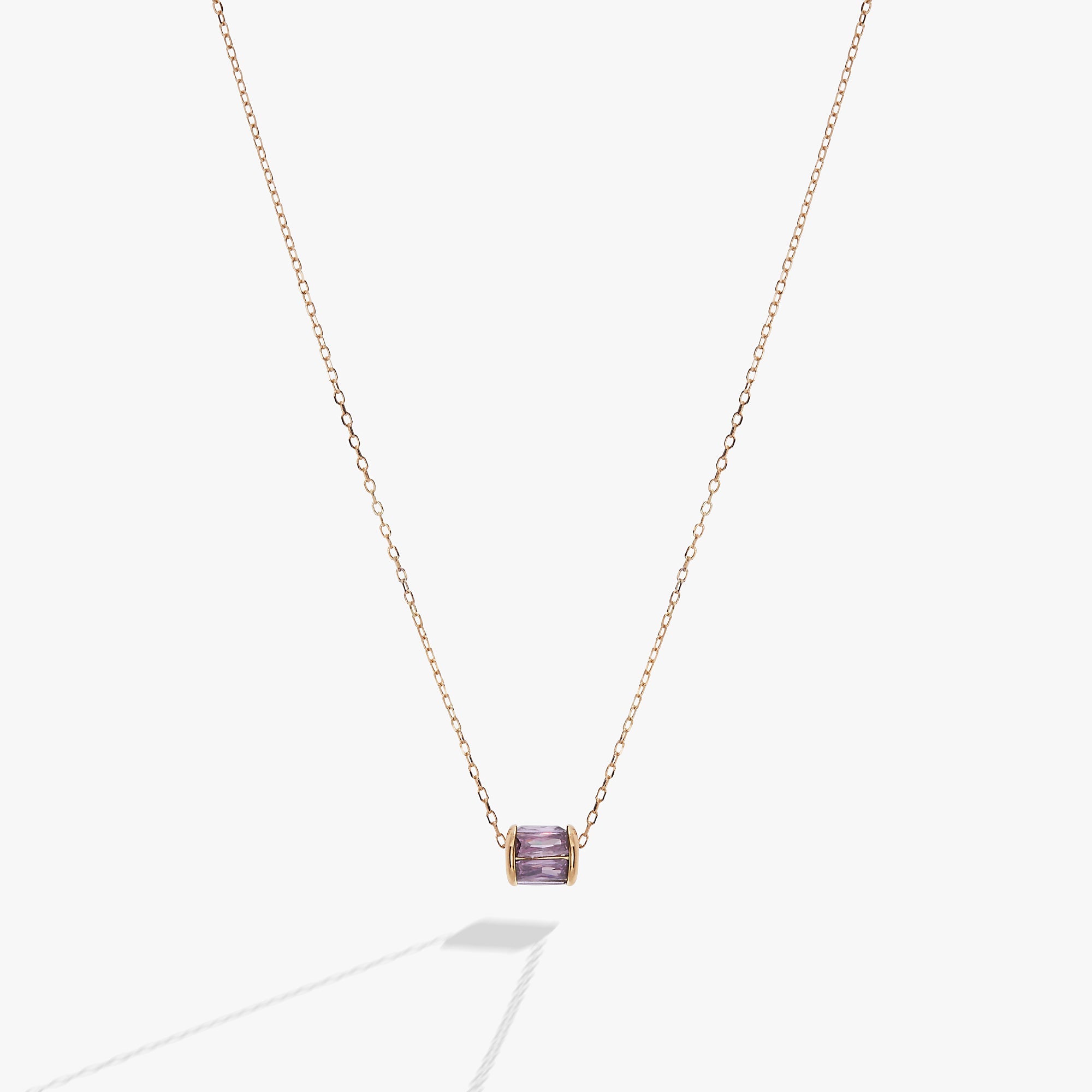 February Birthstone Precious Pendant Necklace - Aaria Tees Aaria Tees