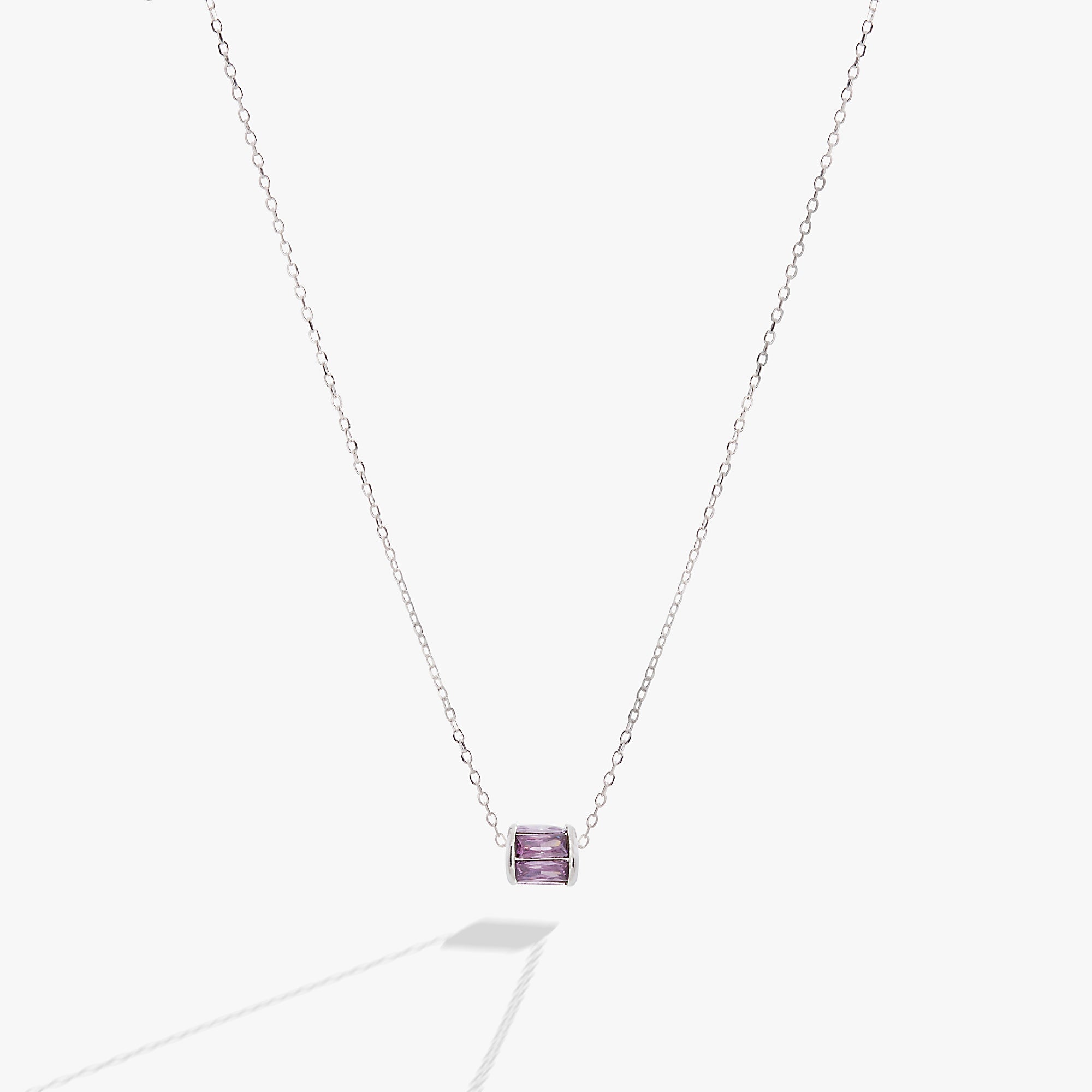 February Birthstone Precious Pendant Necklace - Aaria Tees Aaria Tees