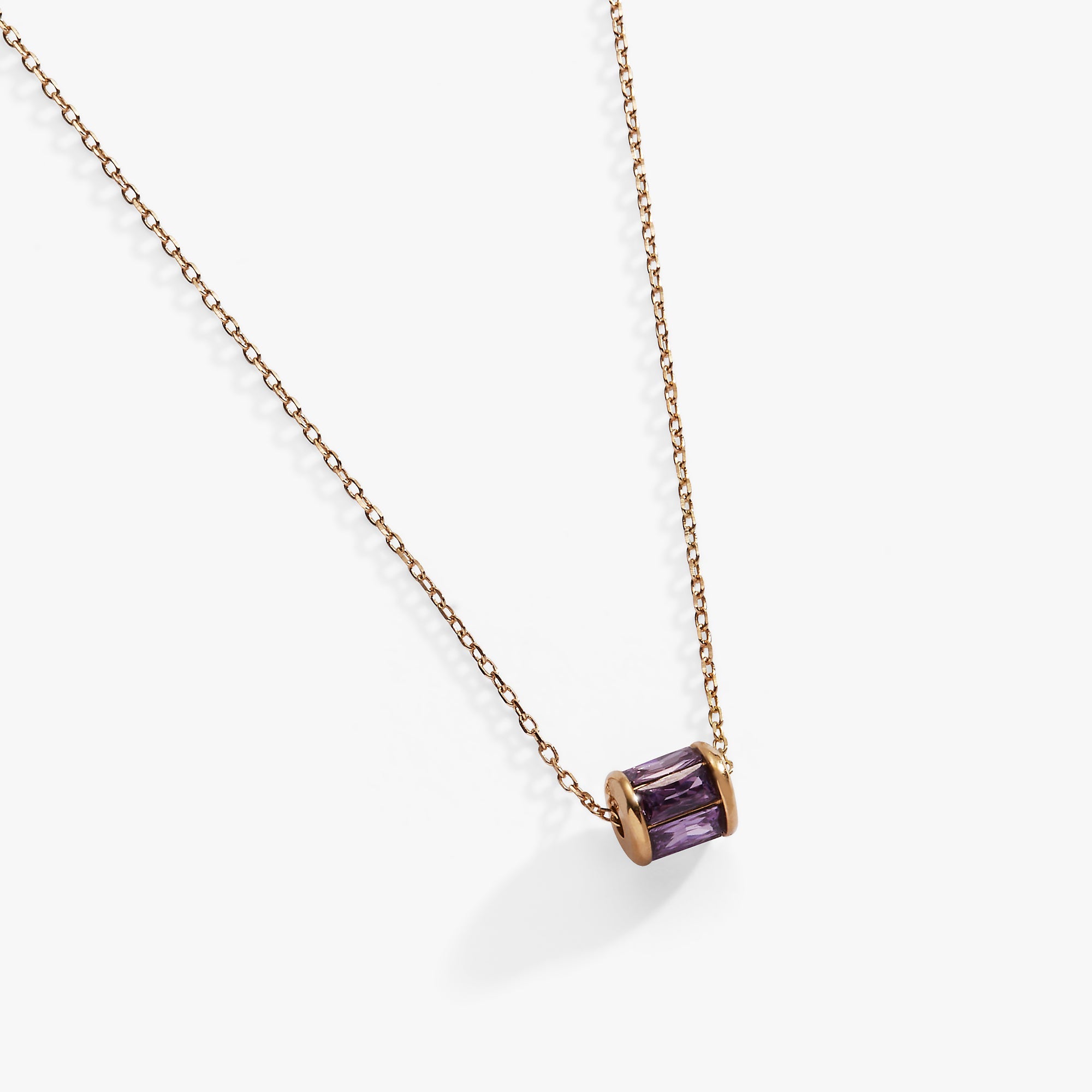 February Birthstone Precious Pendant Necklace - Aaria Tees Aaria Tees