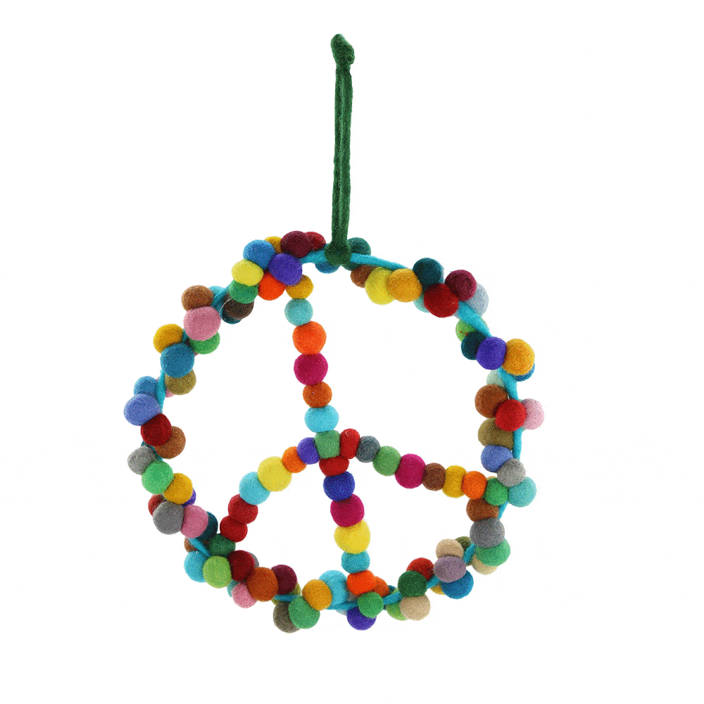 Felt Peace Wreath - Aaria Tees Aaria Tees
