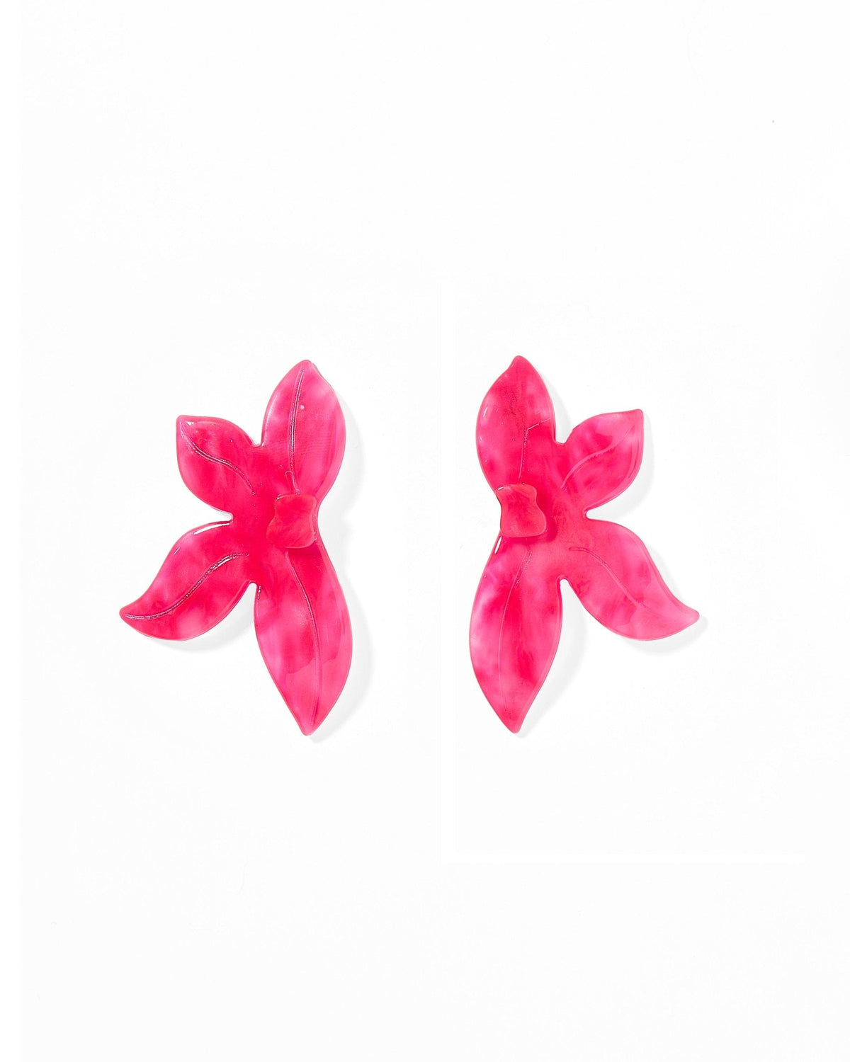 Fern Statement Earrings - Cosmic Pink - Aaria Tees