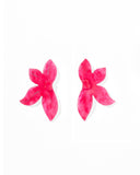 Fern Statement Earrings - Cosmic Pink - Aaria Tees Aaria Tees