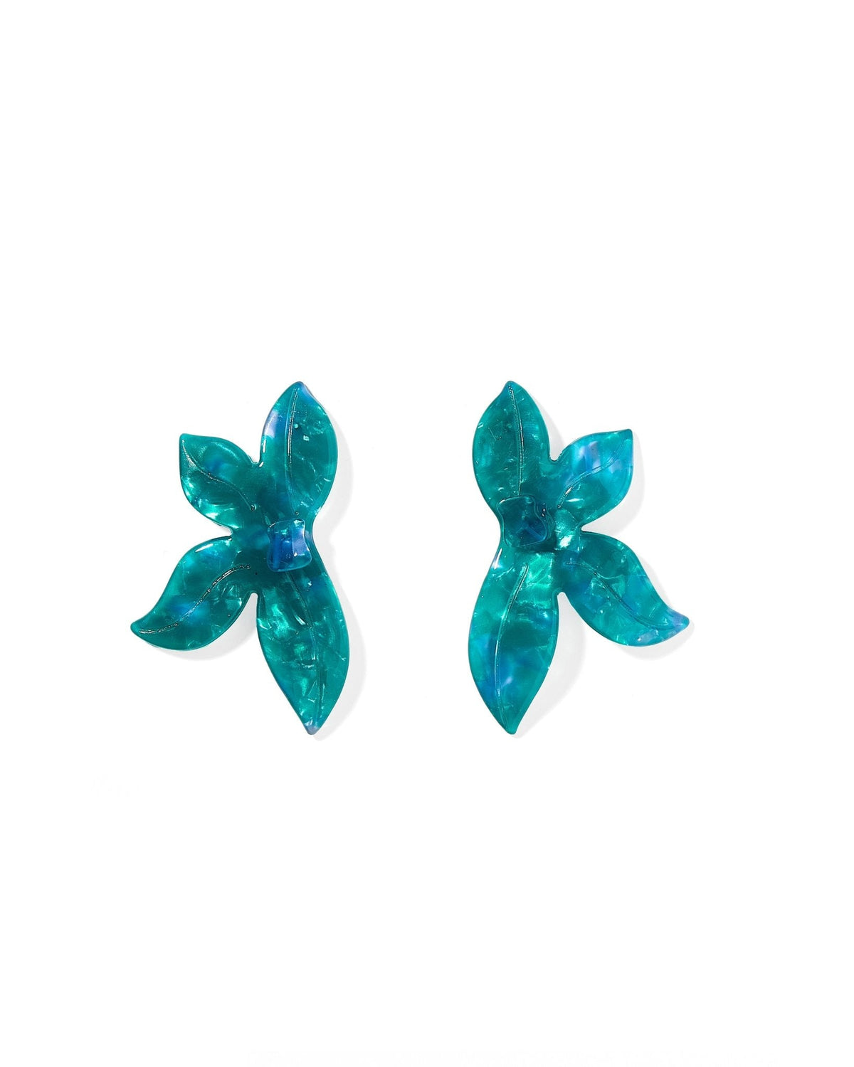 Fern Statement Earrings - Mystic Lagoon - Aaria Tees