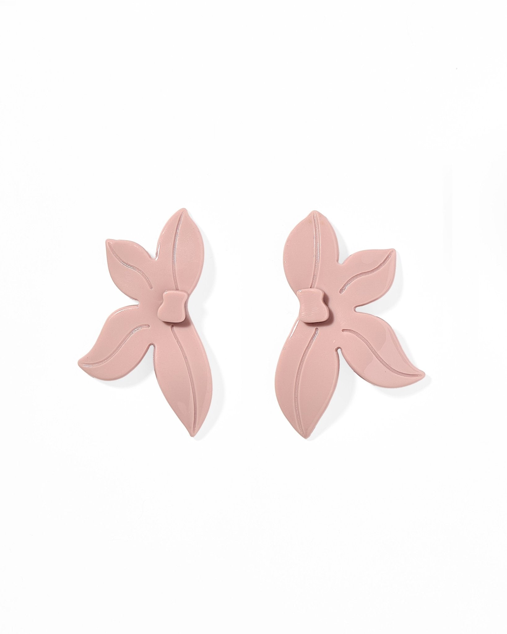 Fern Statement Earrings - Vintage Rose - Aaria Tees Aaria Tees