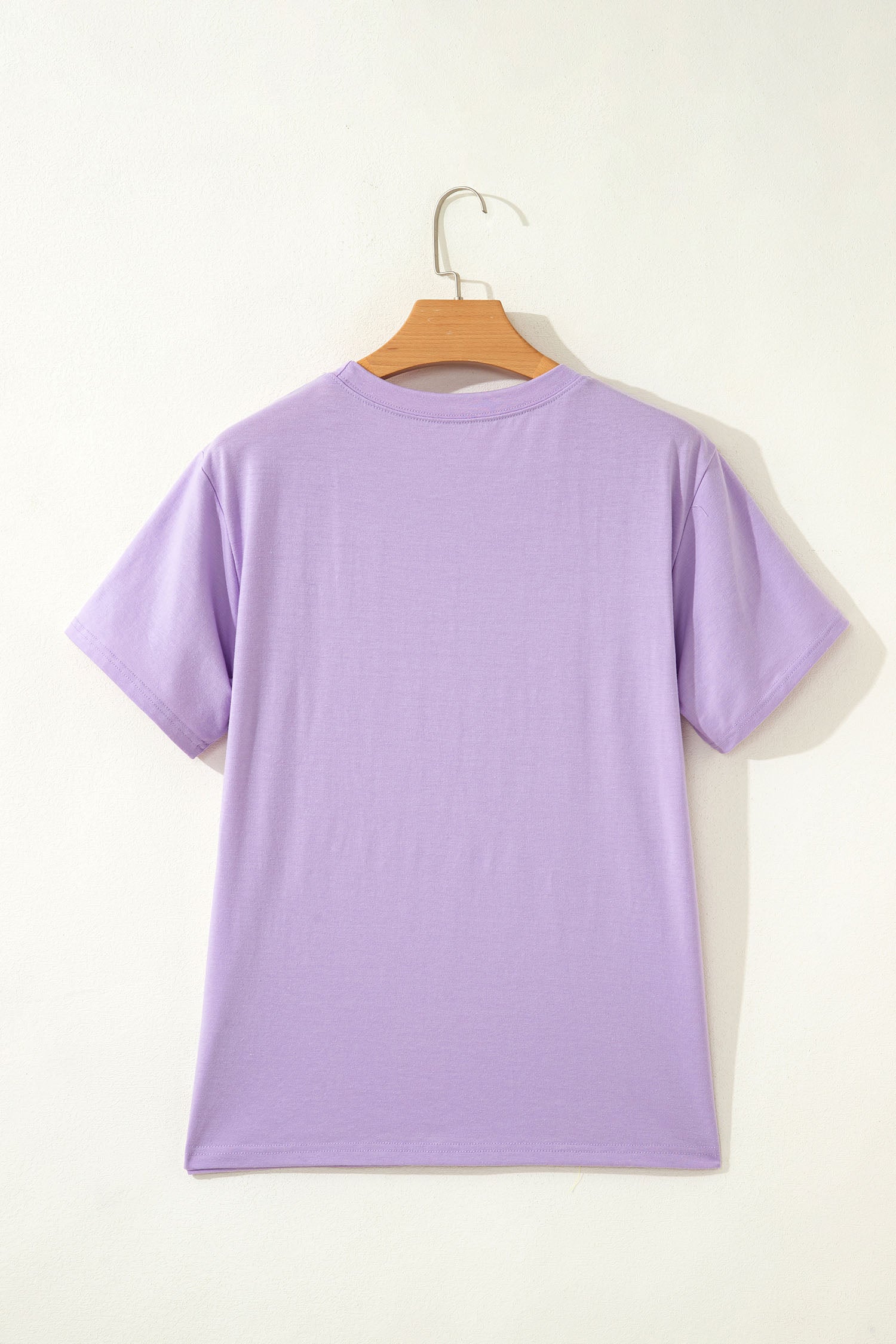 Lavendula Mardi Gras Tinsel Letter Graphic Loose T Shirt - Aaria Tees Aaria Tees