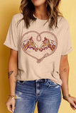 Rodeo Horse Graphic Western Cowgirl T Shirt Aaria Tees