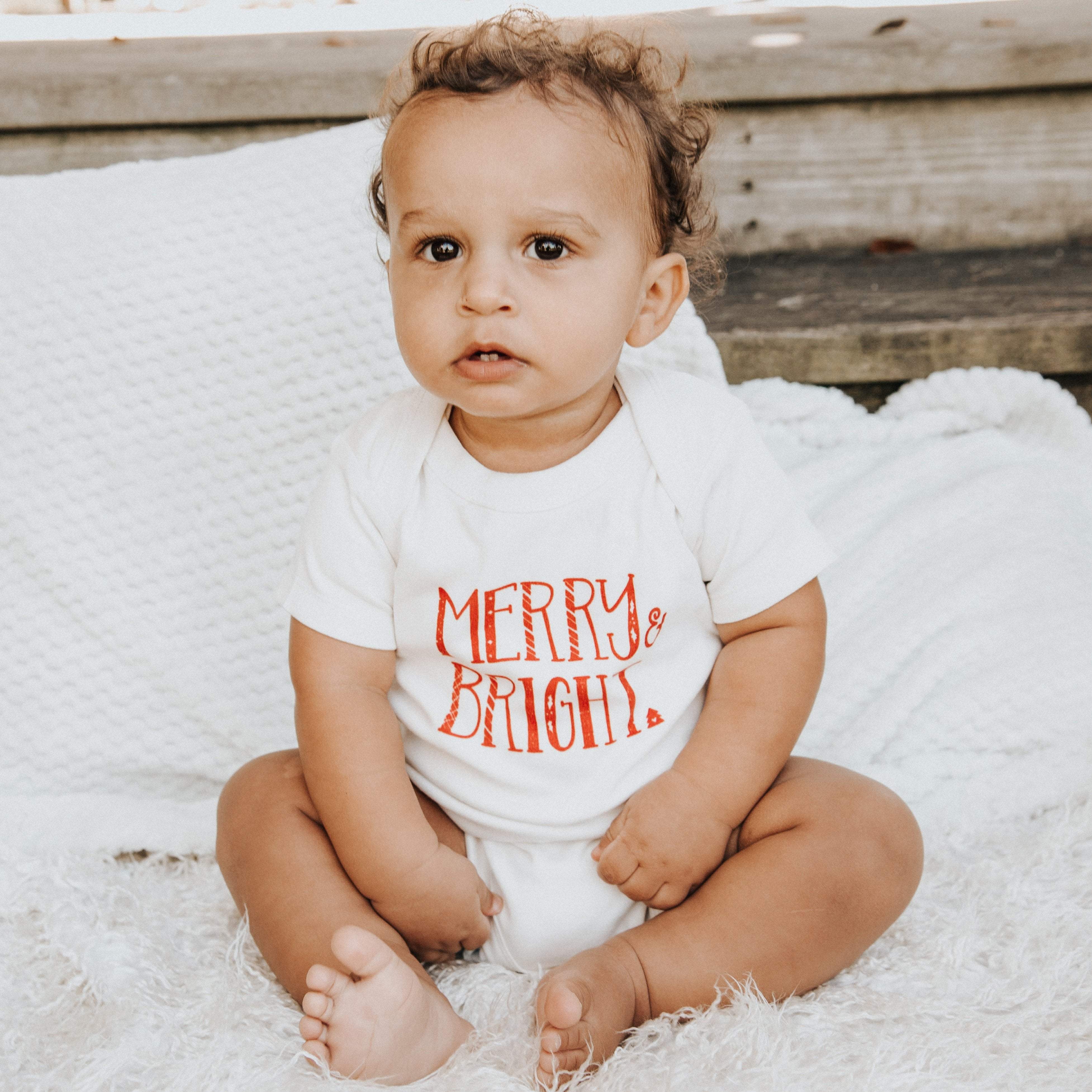 graphic bodysuit | merry & bright - Aaria Tees Aaria Tees