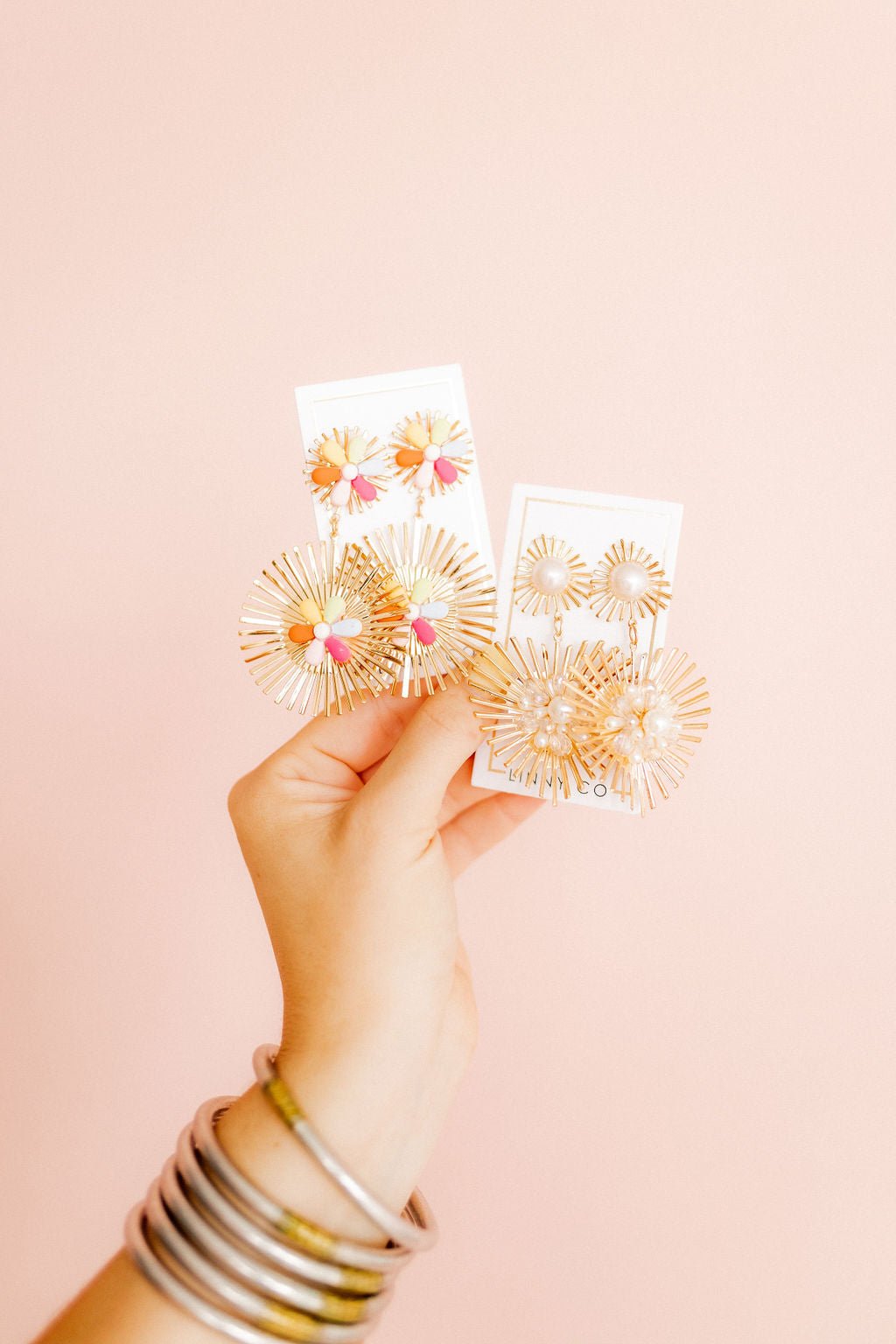Fiona Statement Earrings - Multi - Aaria Tees Aaria Tees