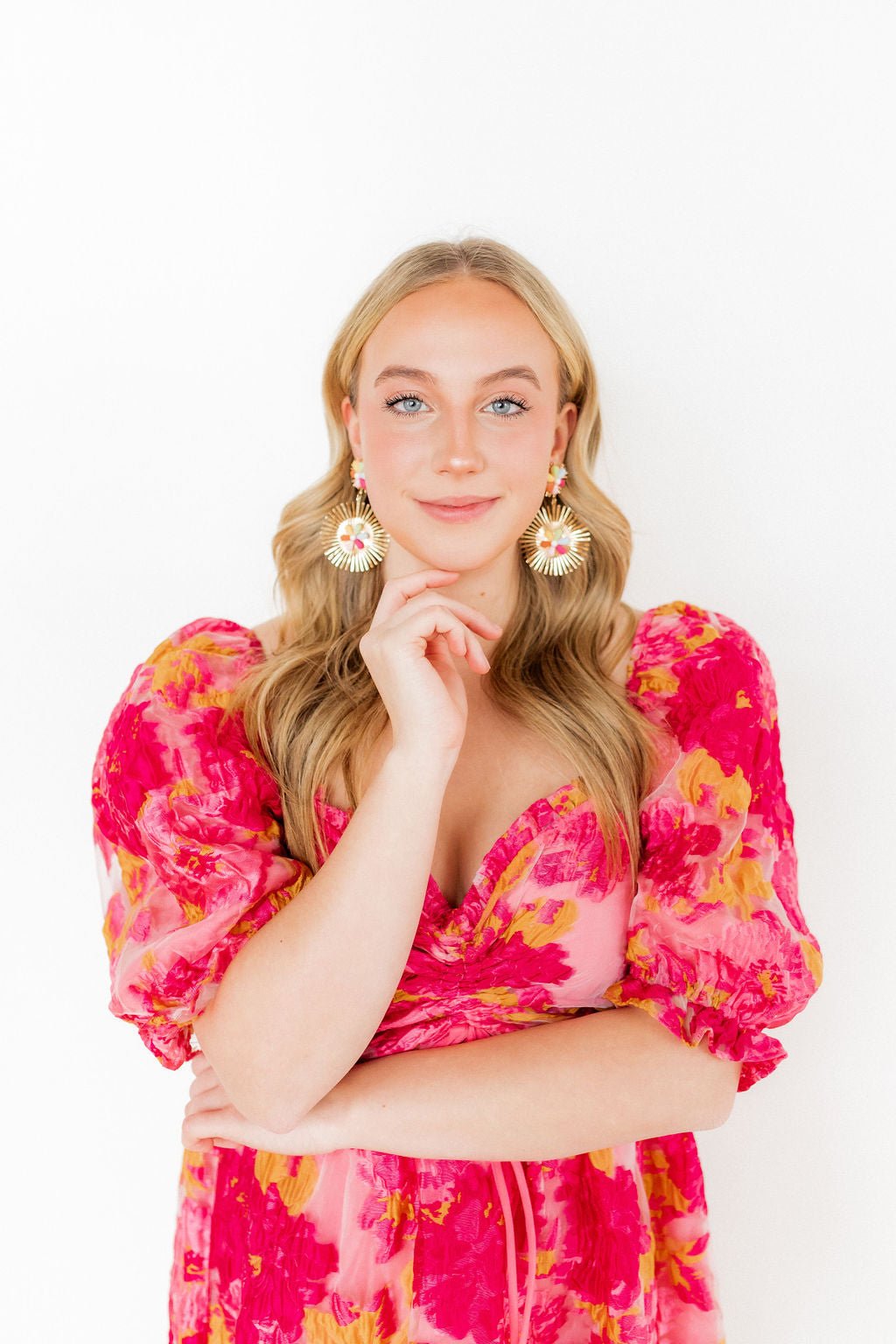 Fiona Statement Earrings - Multi - Aaria Tees Aaria Tees