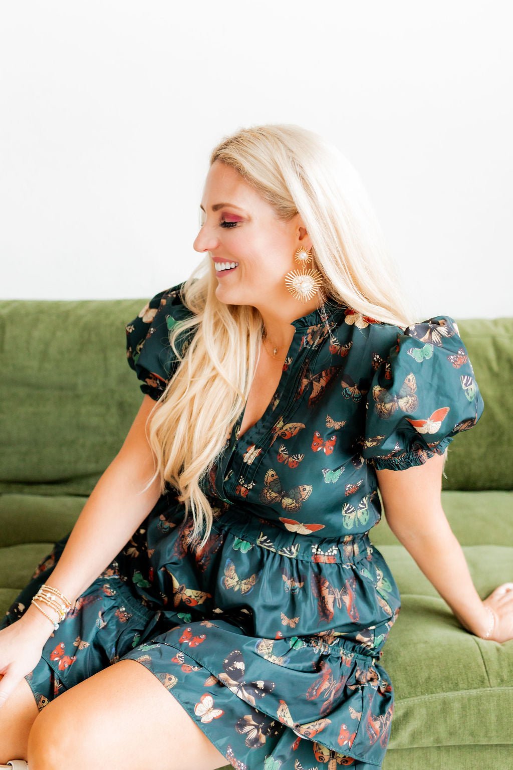 Fiona Statement Earrings - Pearl - Aaria Tees Aaria Tees