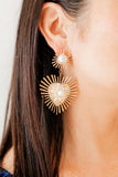 Fiona Statement Earrings - Pearl - Aaria Tees Aaria Tees