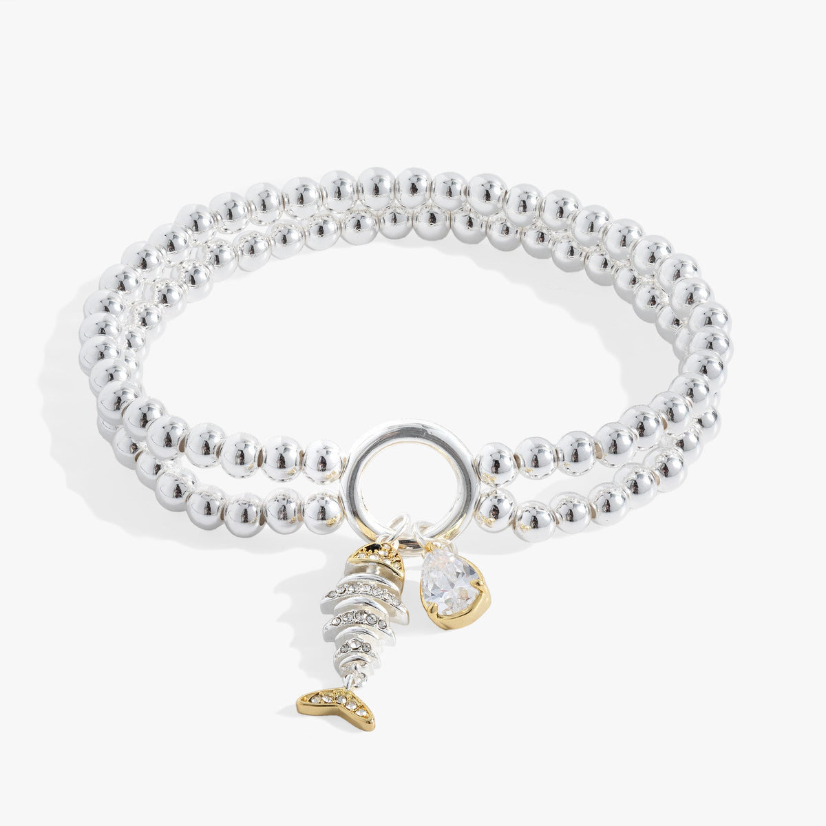 Fishbone Double Stretch Bracelet - Aaria Tees