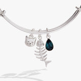 Fish Bone Cat Bangle - Aaria Tees Aaria Tees